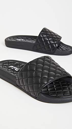 APL: Athletic Propulsion Labs Women's Lusso Slides, Black, 7 Medium US