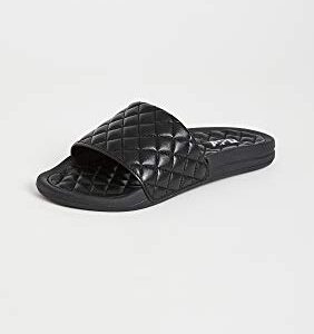 APL: Athletic Propulsion Labs Women's Lusso Slides, Black, 7 Medium US