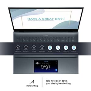 ASUS ZenBook 15 Ultra-Slim Laptop, 15”FHD Touch Display, Intel Core i7-10750H, GeForce GTX 1650 Ti, 16GB RAM, 1TB SSD, Innovative ScreenPad 2.0, Thunderbolt 3, Windows 10 Pro, Pine Grey, UX535LI-XH77T