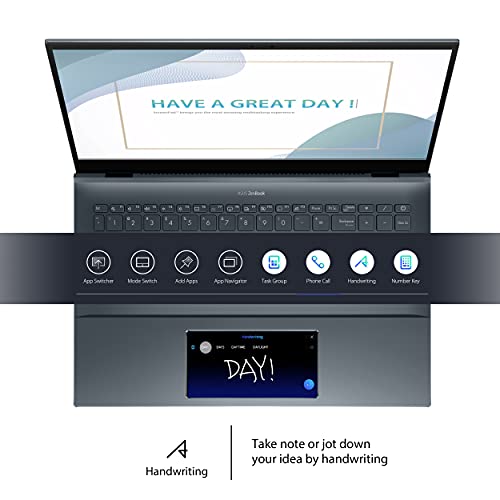 ASUS ZenBook 15 Ultra-Slim Laptop, 15”FHD Touch Display, Intel Core i7-10750H, GeForce GTX 1650 Ti, 16GB RAM, 1TB SSD, Innovative ScreenPad 2.0, Thunderbolt 3, Windows 10 Pro, Pine Grey, UX535LI-XH77T