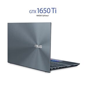 ASUS ZenBook 15 Ultra-Slim Laptop, 15”FHD Touch Display, Intel Core i7-10750H, GeForce GTX 1650 Ti, 16GB RAM, 1TB SSD, Innovative ScreenPad 2.0, Thunderbolt 3, Windows 10 Pro, Pine Grey, UX535LI-XH77T