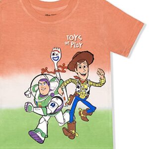 Disney Toy Story Boys’ Woody, Buzz Lightyear and Forky T-Shirt for Toddlers and Little Kids Multi Color