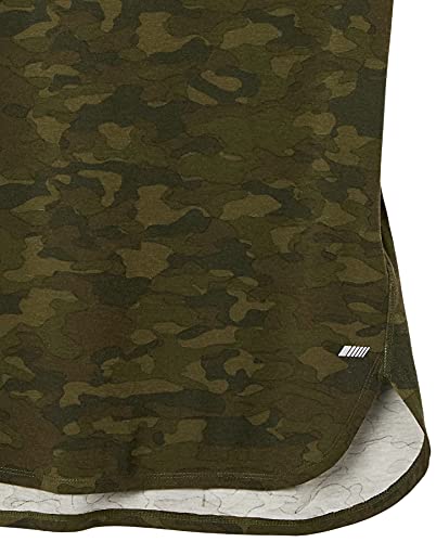 Amazon Essentials Women's Studio Relaxed-Fit Lightweight Crewneck T-Shirt (Available in Plus Size), Pack of 2, Light Green/Camo, Medium