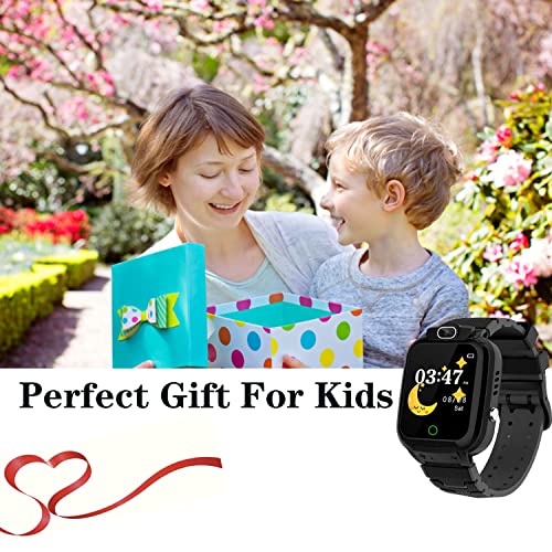 HAPPINNO Kids Video Player & Recorder, Smart Watch for Girls Boys with Music MP3 Player 7 Games Camera,Stopwatch,Timer, Age 3-10 Years,Birthday,Fesitival Gift