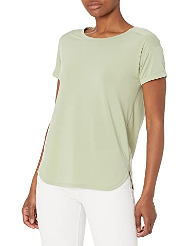 Amazon Essentials Women's Studio Relaxed-Fit Lightweight Crewneck T-Shirt (Available in Plus Size), Light Green, X-Large