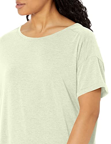 Amazon Essentials Women's Studio Relaxed-Fit Lightweight Crewneck T-Shirt (Available in Plus Size), Light Green, X-Large