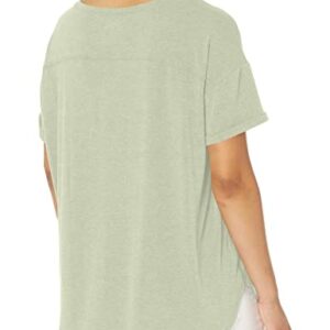 Amazon Essentials Women's Studio Relaxed-Fit Lightweight Crewneck T-Shirt (Available in Plus Size), Light Green, X-Large