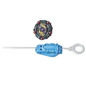 beyblade burst surge speedstorm curse satomb s6 spinning top starter pack - defense type battling game top with launcher, toy for kids