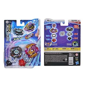 BEYBLADE Burst Surge Dual Collection Pack Hypersphere Zone Balkesh B5 and Slingshock Wraith Driger F Battling Game Top Toys