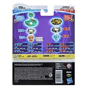 BEYBLADE Burst Surge Speedstorm Demise Satomb S6 and Anubion A6 Spinning Top Dual Pack -- 2 Battling Game Top Toy for Kids Ages 8 and Up