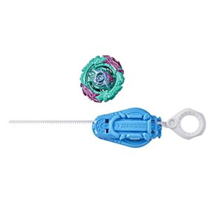 beyblade burst surge speedstorm world evo helios h6 spinning top starter pack – attack type battling game top with launcher, toy for kids