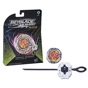 beyblade burst pro series perfect phoenix spinning top starter pack -- defense type battling game top with launcher toy