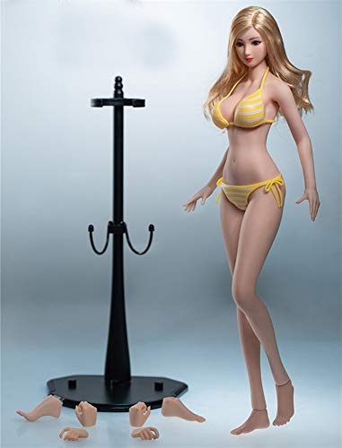 HiPlay TBLeague Seamless Action Figure Anime Girl Body Type and Large Bust 1:6 Scale S37(Pale, with Head)