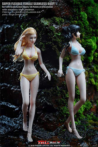 HiPlay TBLeague Seamless Action Figure Anime Girl Body Type and Large Bust 1:6 Scale S37(Pale, with Head)