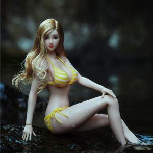 HiPlay TBLeague Seamless Action Figure Anime Girl Body Type and Large Bust 1:6 Scale S37(Pale, with Head)