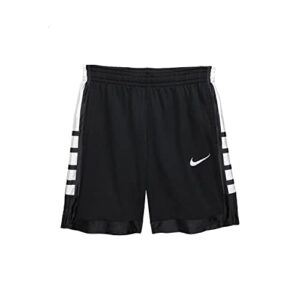 nike boy's dry shorts elite stripe (big kids) black/white xl (18-20 big kid)