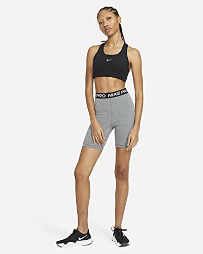 Nike Pro 365 Women's High-Rise 7" Shorts (Smoke Grey/Heather/Black/Black, MD 7)