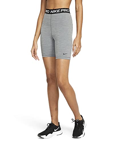 Nike Pro 365 Women's High-Rise 7" Shorts (Smoke Grey/Heather/Black/Black, MD 7)