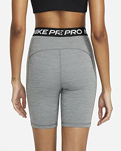 Nike Pro 365 Women's High-Rise 7" Shorts (Smoke Grey/Heather/Black/Black, MD 7)