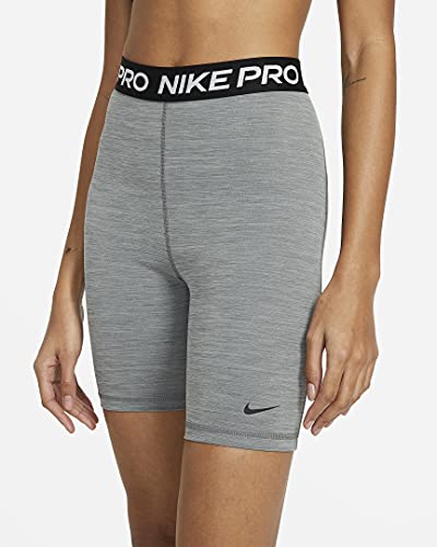 Nike Pro 365 Women's High-Rise 7" Shorts (Smoke Grey/Heather/Black/Black, MD 7)