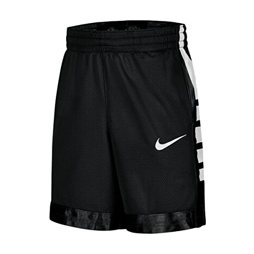 Nike Boy's Elite Stripe Basketball Shorts, Black White, X-Large