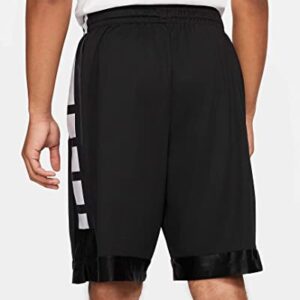 Nike Dri-FIT Elite Stripe Men's Basketball Shorts CV1748-010 (Black/Black), Medium