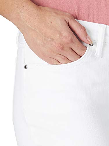 Riders by Lee Indigo Women's Fringe Cuff Boyfriend Jean, White, 14