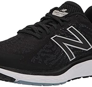 New Balance Men's Fresh Foam 680 V7 Running Shoe, Black/Star Glo, 10.5 X-Wide