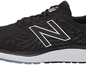 New Balance Men's Fresh Foam 680 V7 Running Shoe, Black/Star Glo, 10.5 X-Wide