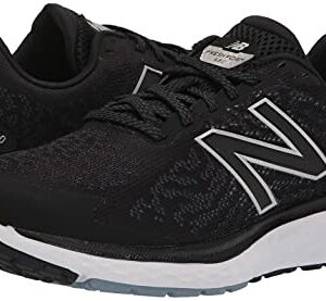 New Balance Men's Fresh Foam 680 V7 Running Shoe, Black/Star Glo, 10.5 X-Wide