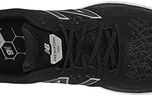 New Balance Men's Fresh Foam 680 V7 Running Shoe, Black/Star Glo, 10.5 X-Wide