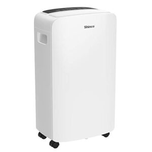 shinco 40 pints dehumidifier for home and basements, 2000 sq.ft dehumidifier with drain hose, auto or manual drainage, auto defrost, quietly remove moisture, intelligent humidity control, 24hr timer
