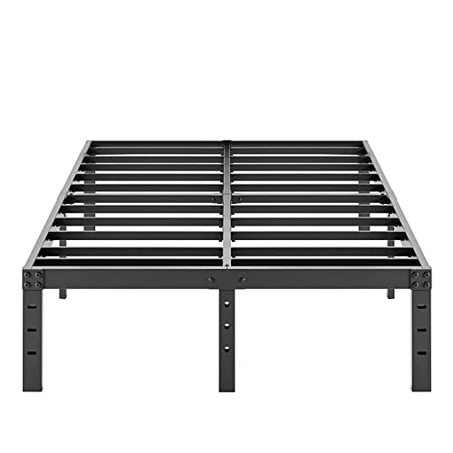 COMASACH Full Size Bed Frame 18" Tall Heavy Duty Metal Platform Bed Frame,Sturdy Steel Frame,Support up to 3500lbs,No Box Spring Needed,Noise-Free,Easy Assembly