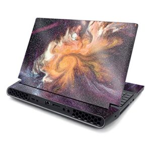 mightyskins glossy glitter skin compatible with alienware area-51m 17" (2019) - swirl galaxy | protective, durable high-gloss glitter finish | easy to apply and change style | made in the usa