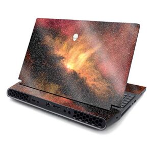 mightyskins glossy glitter skin compatible with alienware area-51m 17" (2019) - spacial overload | protective, durable high-gloss glitter finish | easy to apply and change style | made in the usa