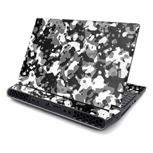 mightyskins skin compatible with alienware area-51m 17" (2019) - black modern camo | protective, durable, and unique vinyl decal wrap cover | easy to apply, remove, and change styles | made in the usa