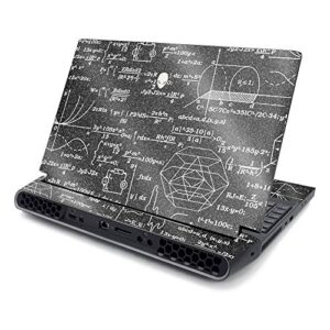 mightyskins glossy glitter skin compatible with alienware area-51m 17" (2019) - mathematical | protective, durable high-gloss glitter finish | easy to apply and change style | made in the usa