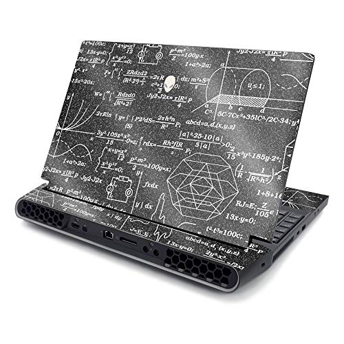 MightySkins Glossy Glitter Skin Compatible with Alienware Area-51M 17" (2019) - Mathematical | Protective, Durable High-Gloss Glitter Finish | Easy to Apply and Change Style | Made in The USA