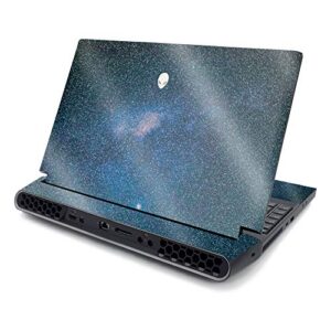 mightyskins glossy glitter skin compatible with alienware area-51m 17" (2019) - night sky | protective, durable high-gloss glitter finish | easy to apply, remove, and change styles | made in the usa