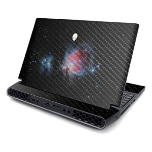 mightyskins carbon fiber skin compatible with alienware area-51m 17" (2019) - red giant | protective, durable textured carbon fiber finish | easy to apply, remove, and change styles | made in the usa