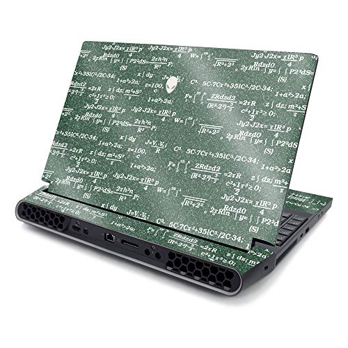 MightySkins Glossy Glitter Skin Compatible with Alienware Area-51M 17" (2019) - Equation Board | Protective, Durable High-Gloss Glitter Finish | Easy to Apply and Change Style | Made in The USA