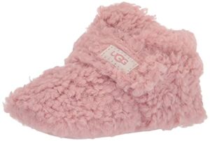 ugg baby bixbee fashion boot, shell curly faux fur, us 0-1 unisex infant