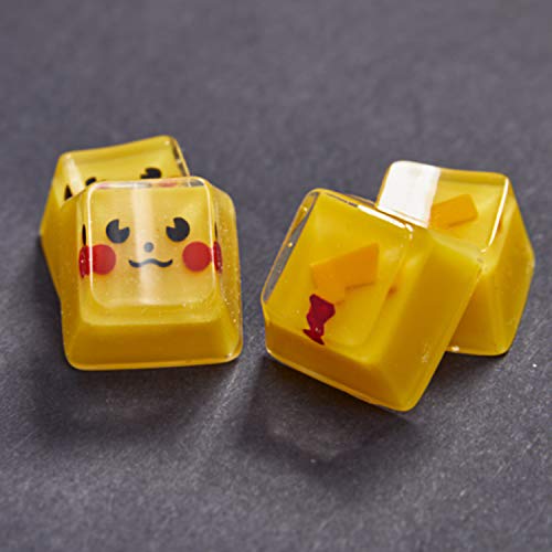 Gaming Keycaps Pikachu Resin Keycaps for Cherry MX Swtiches (OEM R4)…