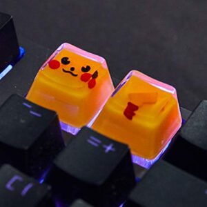 Gaming Keycaps Pikachu Resin Keycaps for Cherry MX Swtiches (OEM R4)…