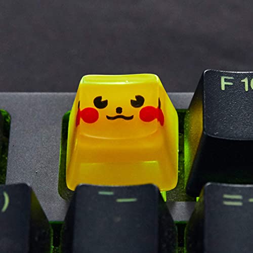 Gaming Keycaps Pikachu Resin Keycaps for Cherry MX Swtiches (OEM R4)…