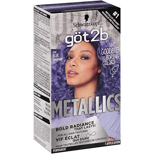 Got2b Metallics Permanent Hair Color, Blue Lavender