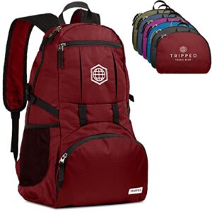 travel backpack- packable lightweight daypack for hiking, gym, and airplane