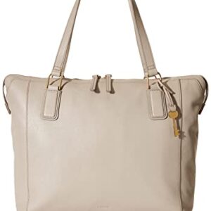 Fossil Women's Jacqueline Eco-Leather Tote Bag Purse Handbag, Graystone (Model: ZB1502788)