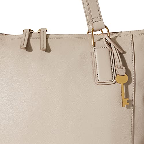 Fossil Women's Jacqueline Eco-Leather Tote Bag Purse Handbag, Graystone (Model: ZB1502788)