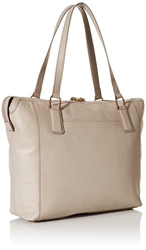 Fossil Women's Jacqueline Eco-Leather Tote Bag Purse Handbag, Graystone (Model: ZB1502788)